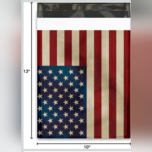 American Flag Polymailers (10x13) (30 CT.) - Picture 2 of 2